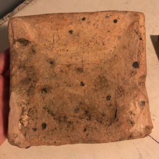 Antique Ancient 5” Carved Monkey? Lion? Tile Brick Stone Plaque Middle Eastern? 12
