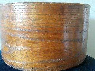 Antique 1800s Bentwood Oak Wood Pantry Box Bin Bucket B.  Plummer & Co Boston 3