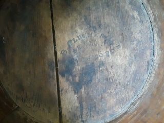 Antique 1800s Bentwood Oak Wood Pantry Box Bin Bucket B.  Plummer & Co Boston 5