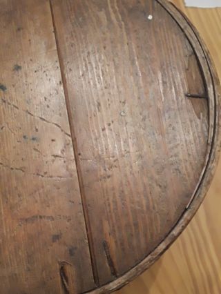 Antique 1800s Bentwood Oak Wood Pantry Box Bin Bucket B.  Plummer & Co Boston 8