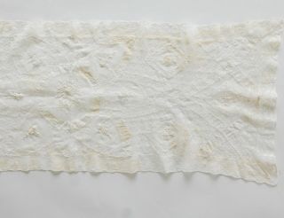 Antique Normandy Lace Table Runner Dresser Scarf Mixed Laces Embroidery 10