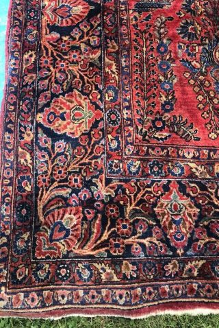 Fine Antique Handmade Persian Carpet Rug Sarouk