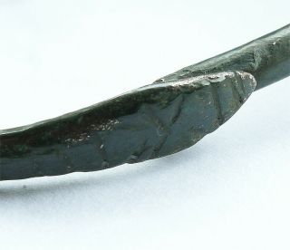 Ancient Bronze Serpent Bracelet,  Found On Viking Site In Uk