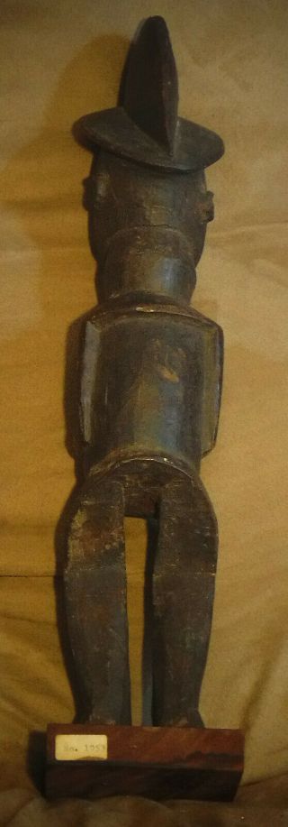 Wooden Dogon Figure Mali Culture Antique Tribal Hand - Carved Man Statue 2