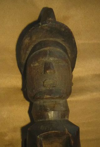 Wooden Dogon Figure Mali Culture Antique Tribal Hand - Carved Man Statue 5