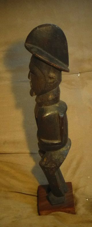 Wooden Dogon Figure Mali Culture Antique Tribal Hand - Carved Man Statue 7