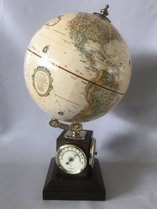 Replogle 9 " Hygrometer Barometer Thermometer Classic Series Globe Father Gift