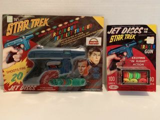 Star Trek 1967 Rayline Tracer Gun With Jet Disks