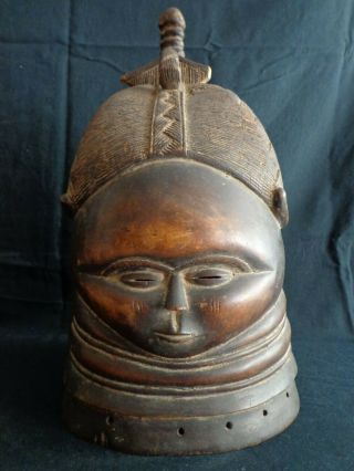 Exquisite Mende Helmet Mask Sande Society Sierra Leone West Africa Bundu Sowei 11