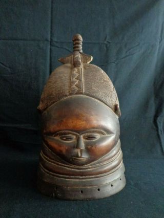 Exquisite Mende Helmet Mask Sande Society Sierra Leone West Africa Bundu Sowei