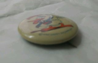 Vintage antique 1930 ' s Disney Donald duck celluloid pin back button 2
