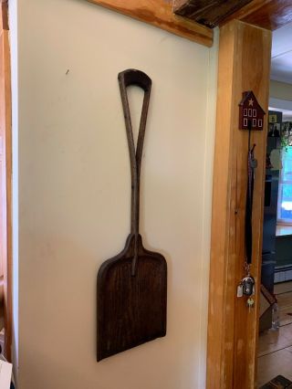 Antique Wooden Shovel Vintage Country Primitive A,  W/ Patina