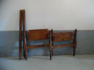 Early Antique Rope Twin Bed
