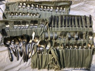 International Sterling Flatware 91 Piece Set 3000 Grams Silver 925