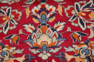 Vintage Traditional Persian Area Rug RED BLUE Oriental Hand - Knotted Wool 10x13 10
