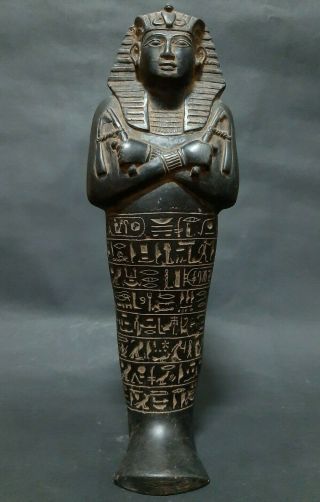 Ancient Egyptian Antiques Ushabti With Hieroglyphics Servant Ramses Ii Egypt Bc