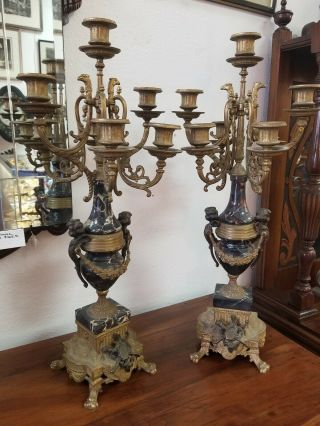 Pair Antique Italian Franz Hermle 