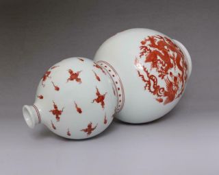 Antique Chinese Porcelain Famille - Rose Vase Yongzheng Mark - dragons 4