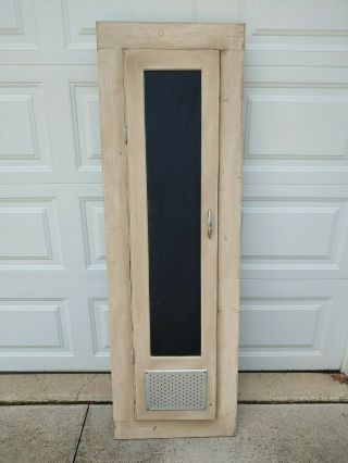 Antique Built - In Wall Ironing Board Cabinet Primitive Farmhouse Vtg