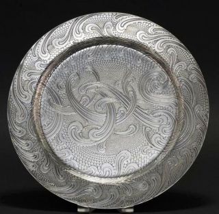 Tiffany & Co.  Sterling Silver Acid Etched Serving Tray