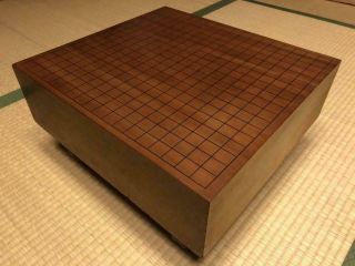 Goban Japanese Katsura Wood Go Game Board Hand Carved Wooden Legs Go Ban