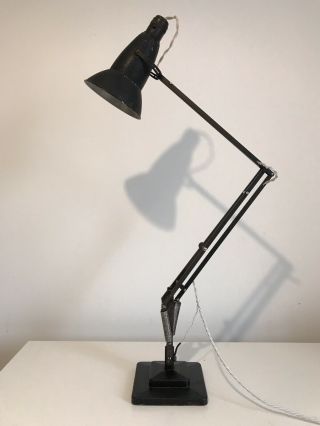 Early Herbert Terry Anglepoise 1227 2/3 Step With Perforated Shade And Crabtree