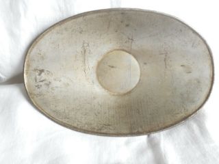 Vintage Antique General Store Galvanized Scale Pan Hardware Tray 12 