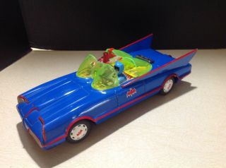 Vintage ASC Batmobile Car Tin Toy Batman Robin Car 12