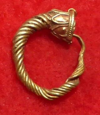 Greek Gold Ear Ring