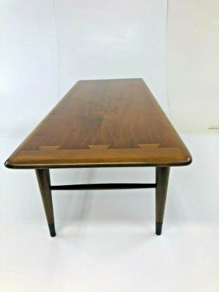 Mid Century LANE ACCLAIM COFFEE TABLE dovetail modern vintage surfboard danish 5