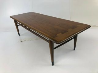 Mid Century LANE ACCLAIM COFFEE TABLE dovetail modern vintage surfboard danish 9