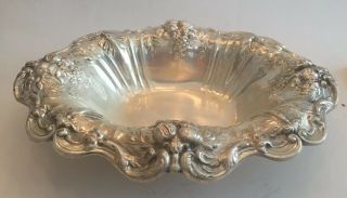 Reed & Barton Francis I Sterling Silver Large Bowl X566 Footed Oval 3