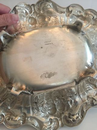 Reed & Barton Francis I Sterling Silver Large Bowl X566 Footed Oval 7