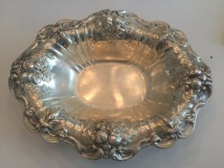 Reed & Barton Francis I Sterling Silver Large Bowl X566 Footed Oval 8