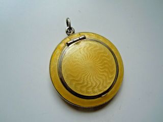 84 Silver RUSSIA Guilloche Enamel Locket pendant by FABERGE Quality 19th century 4