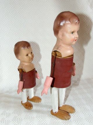 2 German c1930s antique mechanical squeeze TOYS dolls WORK NOISE MAKER 3