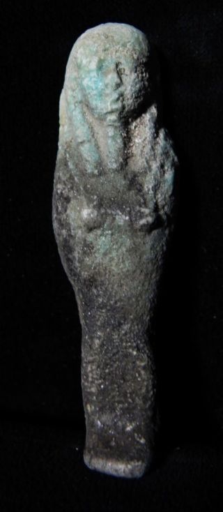 Zurqieh - As7949 - Ancient Egypt.  Faience Ushabti.  600 - 300 B.  C