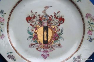 1750 Rare Chinese ARMORIAL PLATE QIANLONG QING export vase cup imari 2