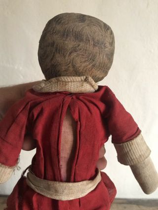Sweet Litho Printed Cloth Stuffed Rag Doll Handmade Worn AAFA 11