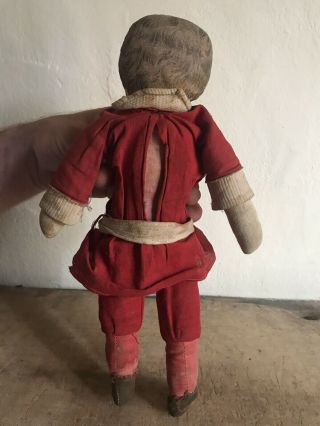 Sweet Litho Printed Cloth Stuffed Rag Doll Handmade Worn AAFA 12