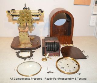 SETH THOMAS RESTORED 5 BELL SONORA NO.  61 - 1914 ANTIQUE WESTMINSTER CHIMES CLOCK 11