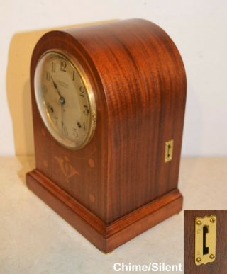 SETH THOMAS RESTORED 5 BELL SONORA NO.  61 - 1914 ANTIQUE WESTMINSTER CHIMES CLOCK 3