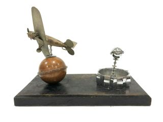 Lockheed Sirius Airplane Model Desk Display Northrop Antique Deco Brass Pan Am 2