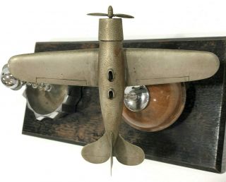 Lockheed Sirius Airplane Model Desk Display Northrop Antique Deco Brass Pan Am 3