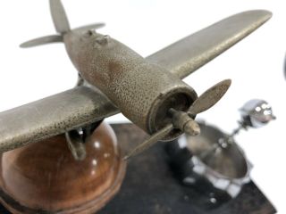 Lockheed Sirius Airplane Model Desk Display Northrop Antique Deco Brass Pan Am 4