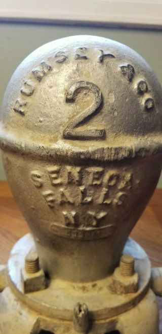 Rumsey 2 Hydraulic Water Ram Pump – Antique Cast Iron 2