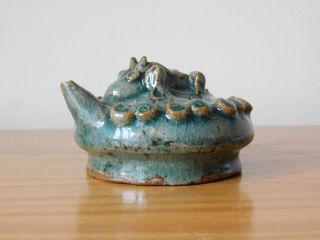 C.  18th - Antique Chinese Celadon Porcelain Lizard Water Dropper Qing