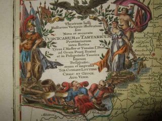 1750/60sXL - S.  RUSSIA,  UKRAINE,  WAR MAP,  TATARY - CRIMEA,  KIEV,  SEVASTOPOL,  YALTA,  COSSACKS 2