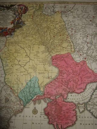 1750/60sXL - S.  RUSSIA,  UKRAINE,  WAR MAP,  TATARY - CRIMEA,  KIEV,  SEVASTOPOL,  YALTA,  COSSACKS 8