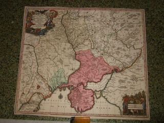 1730s,  Xl - S.  Russia,  Ukraine,  War Map,  Tatary - Crimea,  Kiev,  Rostov,  Donetsk,  Cossacks